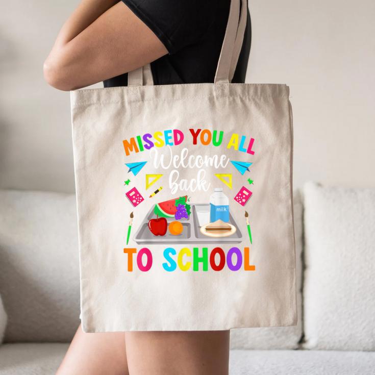 Back To School Lunch Lady First Day Of School Lunch Lady Canvas Tote Bag