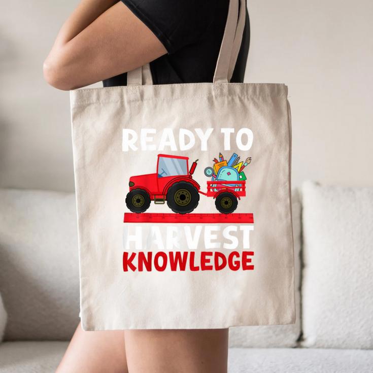 Back To School Tractor Farmer Boys First Day Of School Kids Canvas Tote Bag Back To School Tractor Farmer Boys First Day Of School Kids Canvas Tote Bag