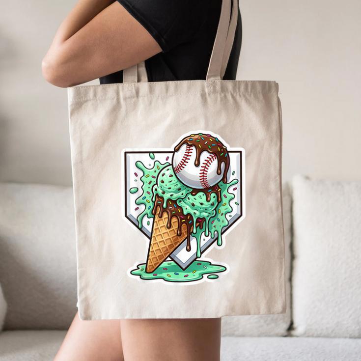 Baseball Boys Ice Cream Drip Baseball Boys Youth Mint Choco Canvas Tote Bag Baseball Boys Ice Cream Drip Baseball Boys Youth Mint Choco Canvas Tote Bag