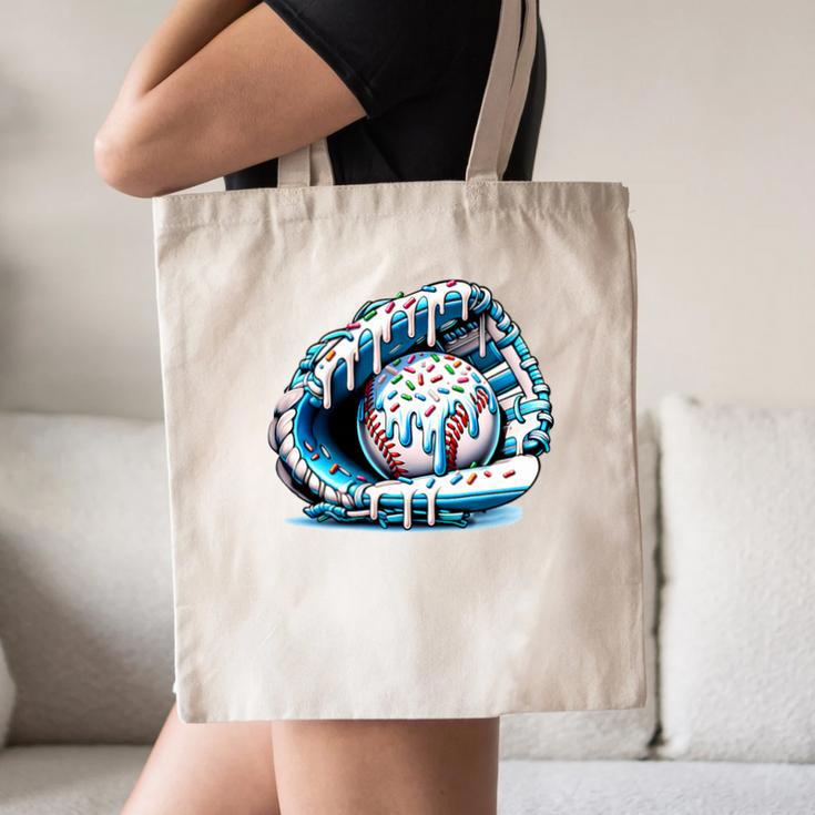 Baseball Drip Ice Cream Sprinkles Baseball Glove Premium Tri-Blend Canvas Tote Bag Baseball Drip Ice Cream Sprinkles Baseball Glove Premium Tri-Blend Canvas Tote Bag