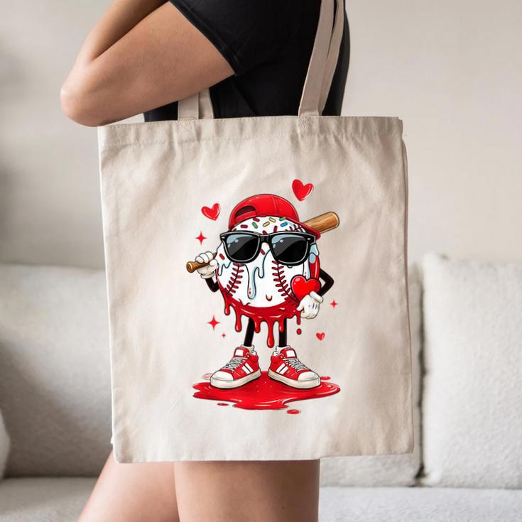 Baseball Drip Ice Cream Sunglasses Boys Youth Kids Valentine Canvas Tote Bag Baseball Drip Ice Cream Sunglasses Boys Youth Kids Valentine Canvas Tote Bag