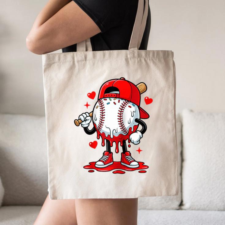 Baseball Drip Icecream Apparel Youth Boy Valentine Raglan Baseball Tee Canvas Tote Bag Baseball Drip Icecream Apparel Youth Boy Valentine Raglan Baseball Tee Canvas Tote Bag