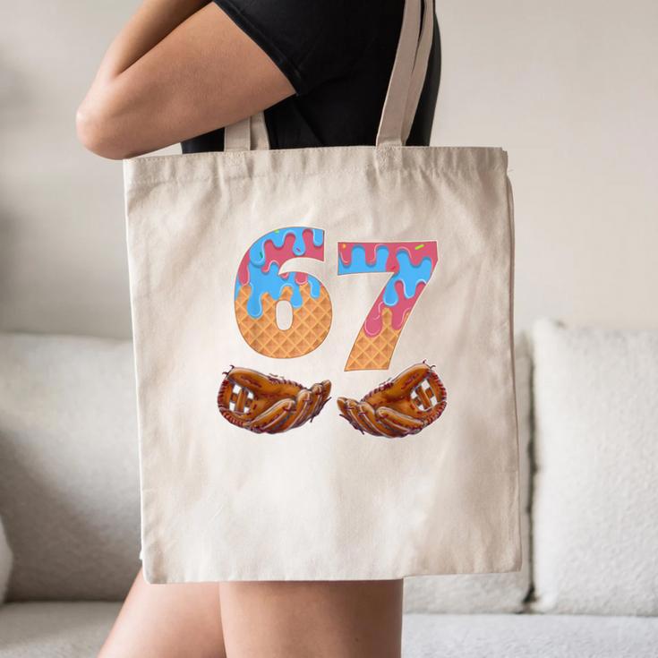 Baseball Drip Number 67 Player Six Seven Meme Canvas Tote Bag Baseball Drip Number 67 Player Six Seven Meme Canvas Tote Bag