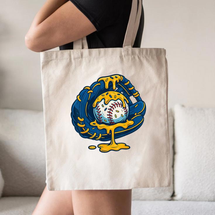 Baseball Drip Team For Boys Ice Cream Cool Canvas Tote Bag