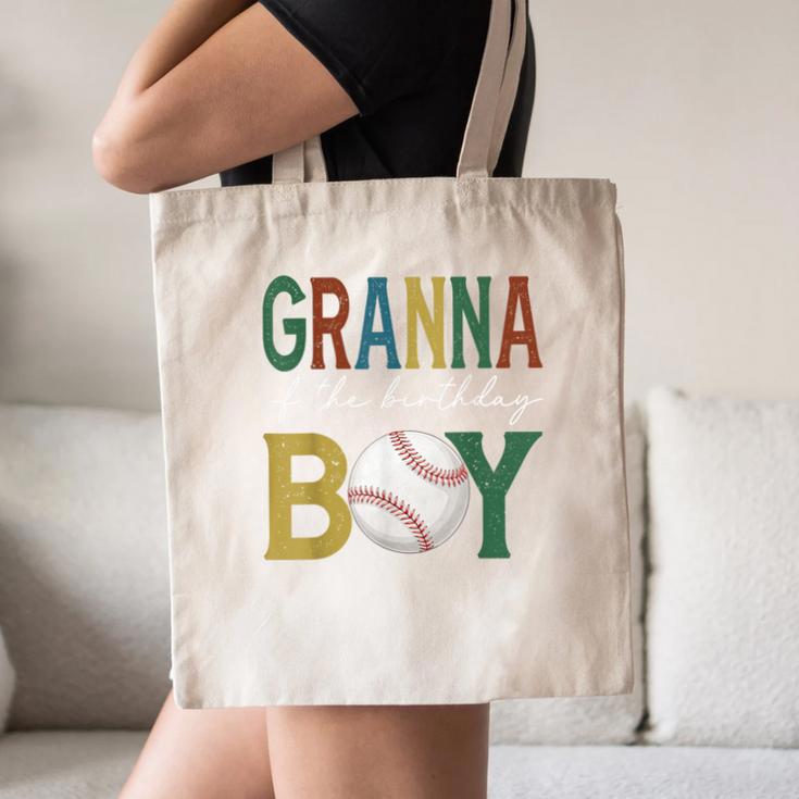 Baseball Granna Of The Birthday Boy Family Matching Canvas Tote Bag Baseball Granna Of The Birthday Boy Family Matching Canvas Tote Bag