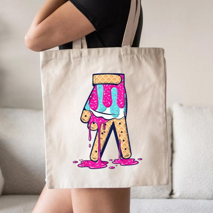 Baseball Ice Cream Drip Boys Glove Sprinkles Baseball Lover Canvas Tote Bag Baseball Ice Cream Drip Boys Glove Sprinkles Baseball Lover Canvas Tote Bag