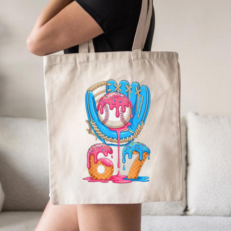 Baseball Ice Cream Drip Six Seven Gen Alpha Slang Meme 67 Canvas Tote Bag Baseball Ice Cream Drip Six Seven Gen Alpha Slang Meme 67 Canvas Tote Bag