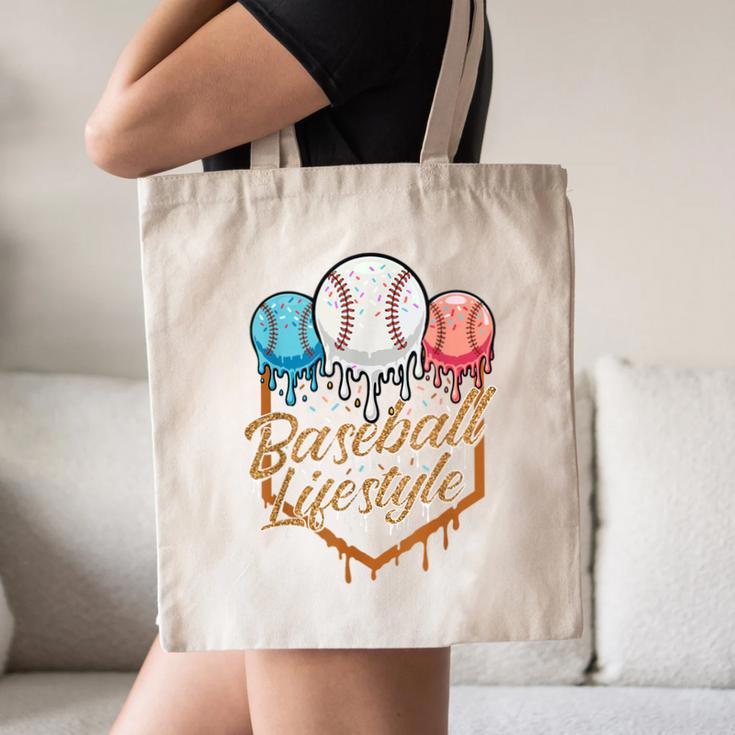 Baseball Lifestyle Baseball Lover Player Baseballer Canvas Tote Bag