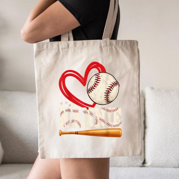 Baseball Nannie Baseball Heart Family Matching Canvas Tote Bag Baseball Nannie Baseball Heart Family Matching Canvas Tote Bag