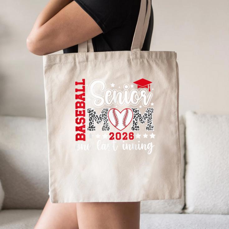 Baseball Senior Mom 2026 Last Inning Baseball Senior Mama Canvas Tote Bag