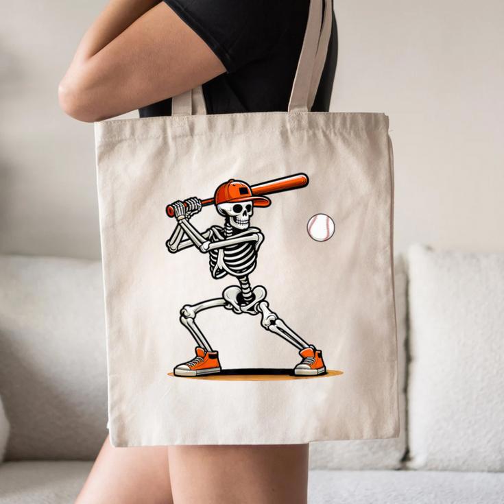 Baseball Skeleton Spooky Boys Halloween Baseball Player Canvas Tote Bag Baseball Skeleton Spooky Boys Halloween Baseball Player Canvas Tote Bag
