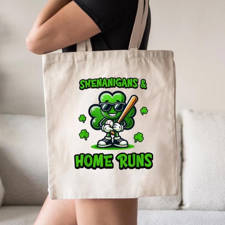 Baseball St Patrick's Day Irish Shamrock Trendy Canvas Tote Bag Baseball St Patrick's Day Irish Shamrock Trendy Canvas Tote Bag