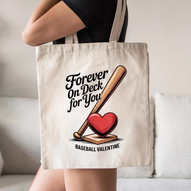 Baseball Valentine Forever On Deck For You Tee Canvas Tote Bag Baseball Valentine Forever On Deck For You Tee Canvas Tote Bag