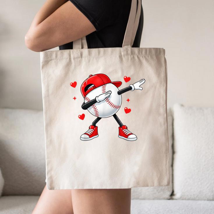 Boys Valentines Baseball Canvas Tote Bag Boys Valentines Baseball Canvas Tote Bag