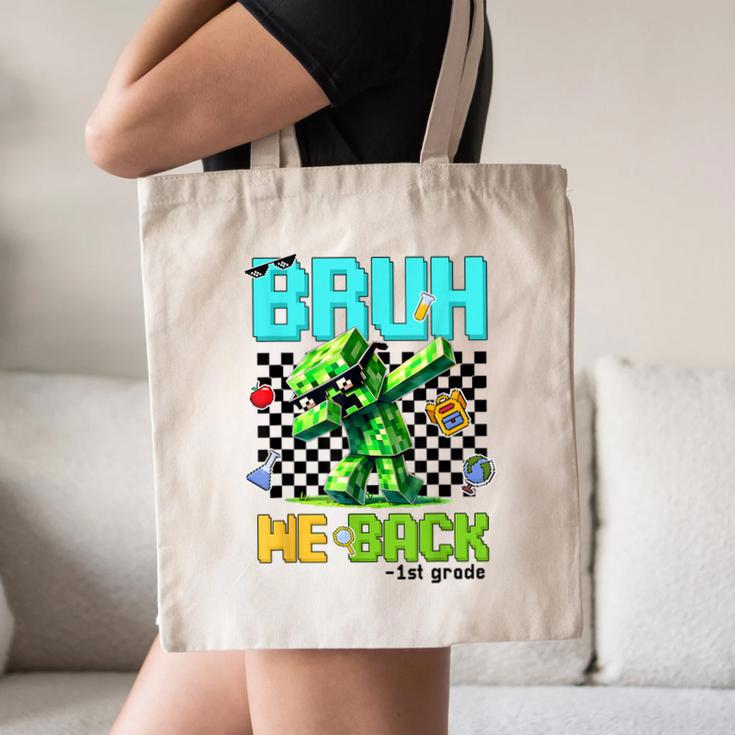 Bruh We Back 1st Grade Back To School Gamer Dabbing Boy Kids Canvas Tote Bag Bruh We Back 1st Grade Back To School Gamer Dabbing Boy Kids Canvas Tote Bag
