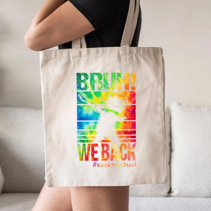 Bruh We Back First Day Of School Kids Back To School Boys Canvas Tote Bag Bruh We Back First Day Of School Kids Back To School Boys Canvas Tote Bag