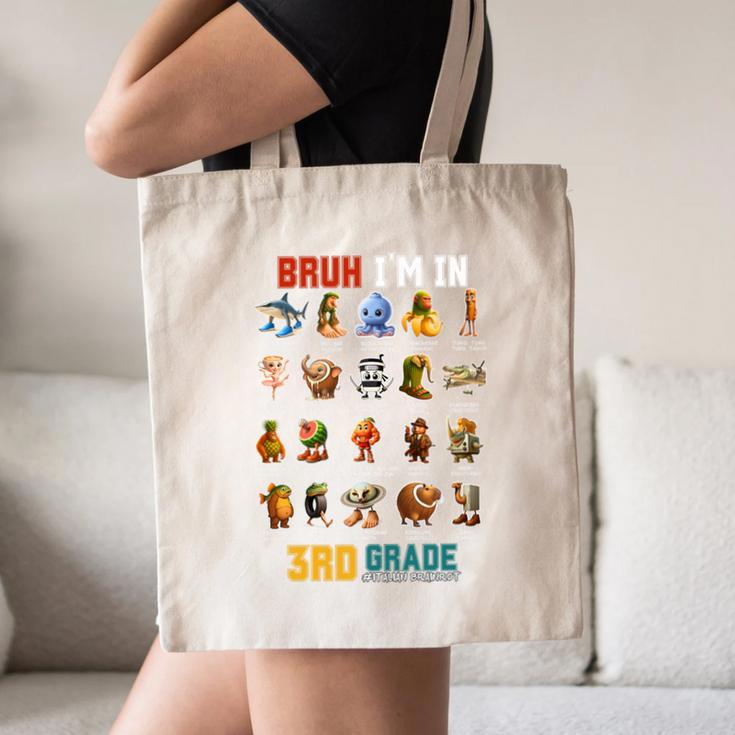 Bruh I’m In 3rd Grade Back To School Italian Brainrot Premium Tri-Blend Canvas Tote Bag Bruh I’m In 3rd Grade Back To School Italian Brainrot Premium Tri-Blend Canvas Tote Bag