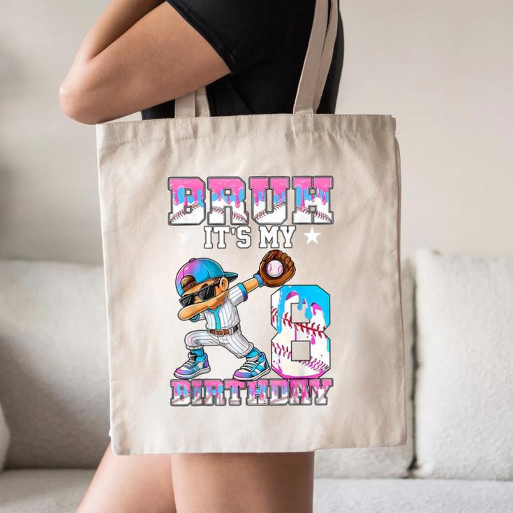 Bruh It's My 8th Birthday Baseball Ice Cream Drip 8 Year Old Canvas Tote Bag Bruh It's My 8th Birthday Baseball Ice Cream Drip 8 Year Old Canvas Tote Bag