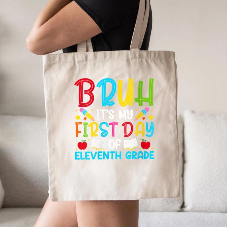 Bruh It's My First Day Of Junior Back To School Canvas Tote Bag