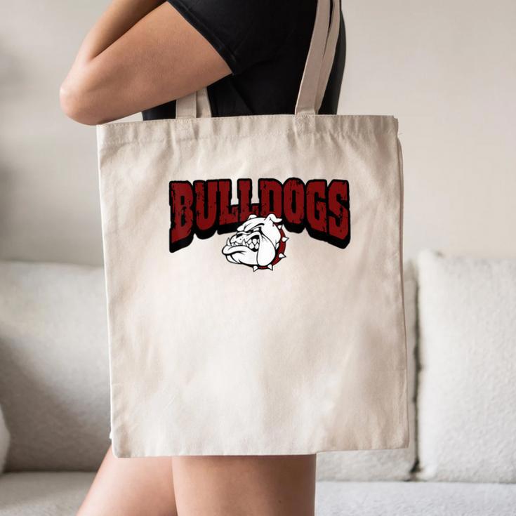 Bulldogs Back To School Spirit M Canvas Tote Bag
