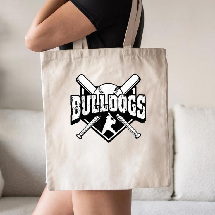 Bulldogs Baseball Back To School Spirit Canvas Tote Bag Bulldogs Baseball Back To School Spirit Canvas Tote Bag