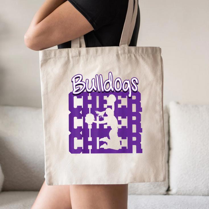 Bulldogs Cheer Back To School Cheerleading Spirit P Canvas Tote Bag Bulldogs Cheer Back To School Cheerleading Spirit P Canvas Tote Bag