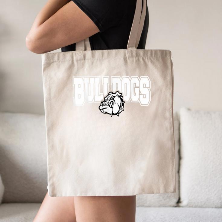 Bulldogs High School Spirit Fan Team Bulldog Back To School Canvas Tote Bag Bulldogs High School Spirit Fan Team Bulldog Back To School Canvas Tote Bag
