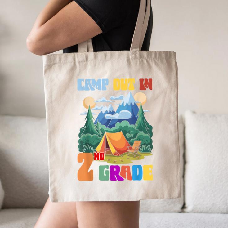 Camp Out In 2nd Grade Back To School For Camping Lover Canvas Tote Bag Camp Out In 2nd Grade Back To School For Camping Lover Canvas Tote Bag