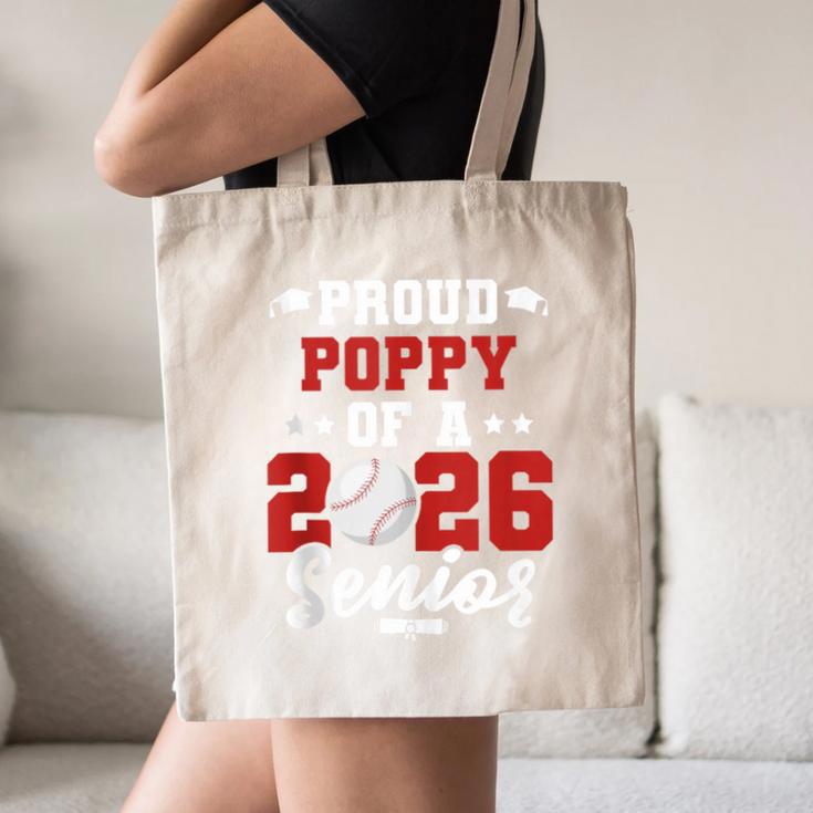 Class Of 2026 Senior Year Baseball Poppy 2026 Graduate Canvas Tote Bag