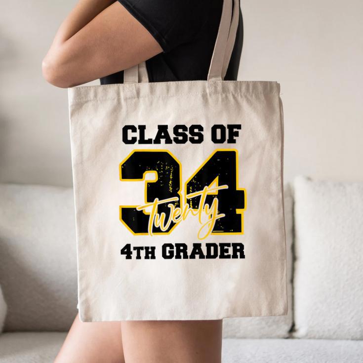 Class Of 2034 4th Grader Elementary School Back To School Canvas Tote Bag Class Of 2034 4th Grader Elementary School Back To School Canvas Tote Bag