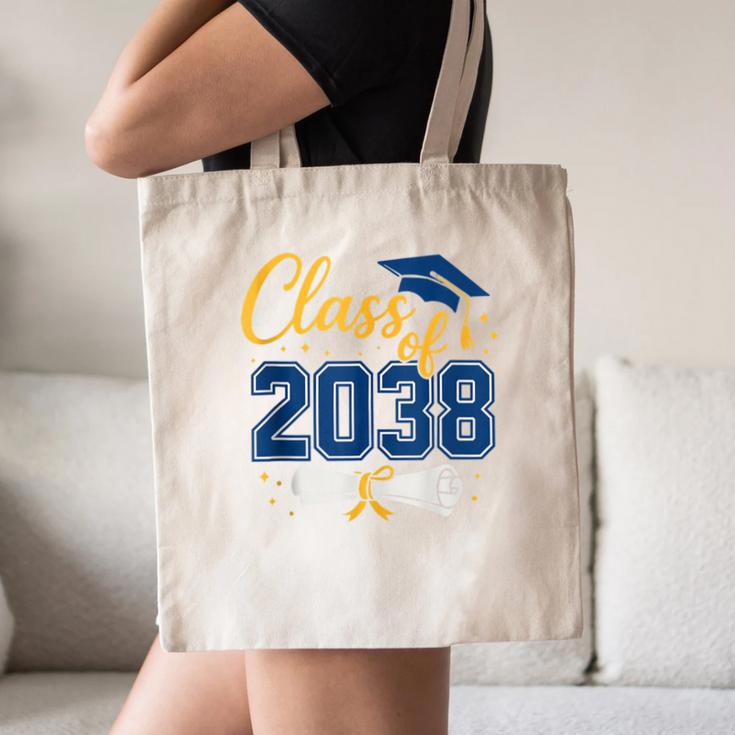 Class Of 2038 Grow With Me Kindergarten Back To School Canvas Tote Bag