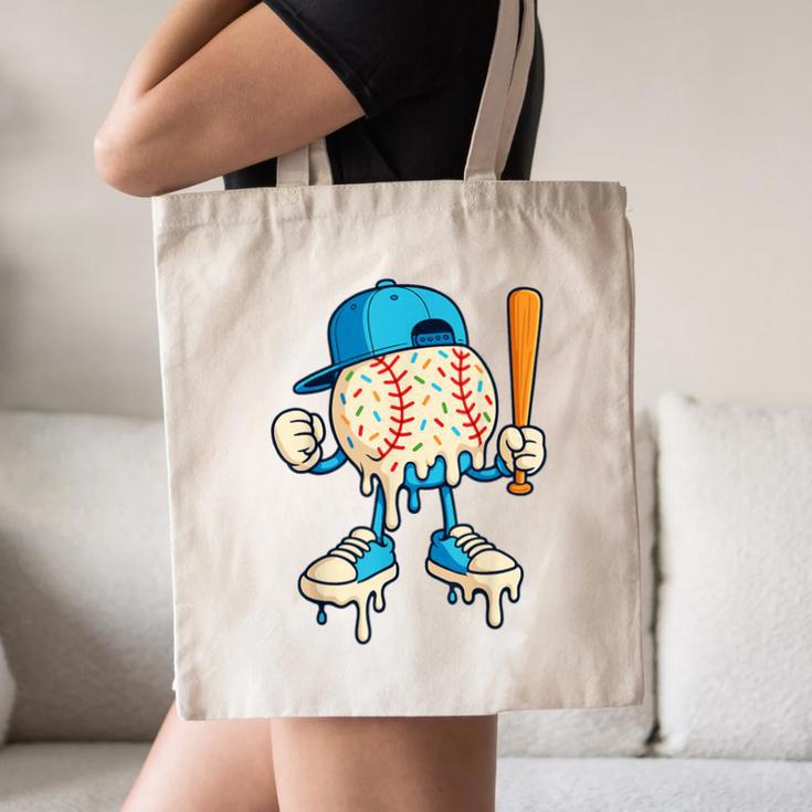 Cool Drip Baseball Shirt Youth Baseball Drip Canvas Tote Bag