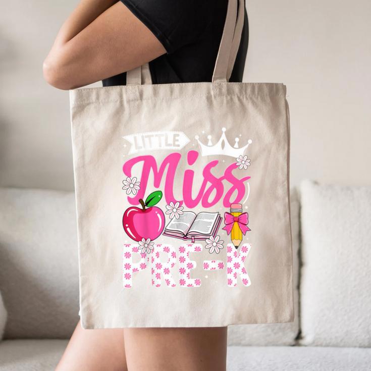 Cute Back To School Pre-K First Day Of School Pre-K Girls Canvas Tote Bag