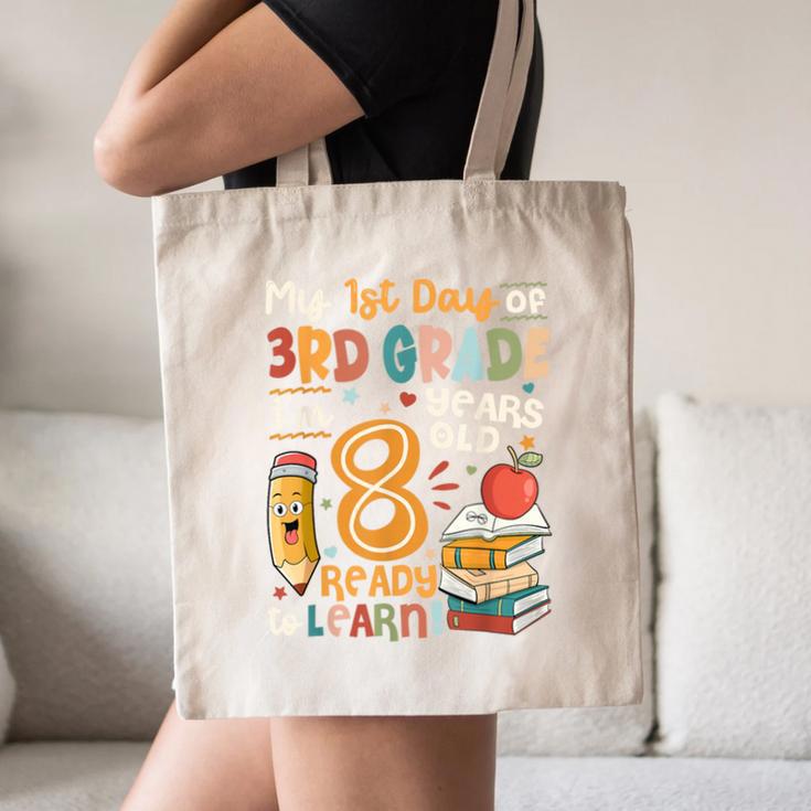Cute My First Day Of 3rd Grade Back To School Boys Girls Canvas Tote Bag Cute My First Day Of 3rd Grade Back To School Boys Girls Canvas Tote Bag