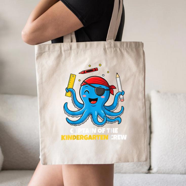 Cute Octopus Pirate Kindergarten Boys Kids Back To School Canvas Tote Bag