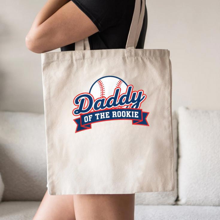 Dad Daddy Of The Rookie Baseball Canvas Tote Bag