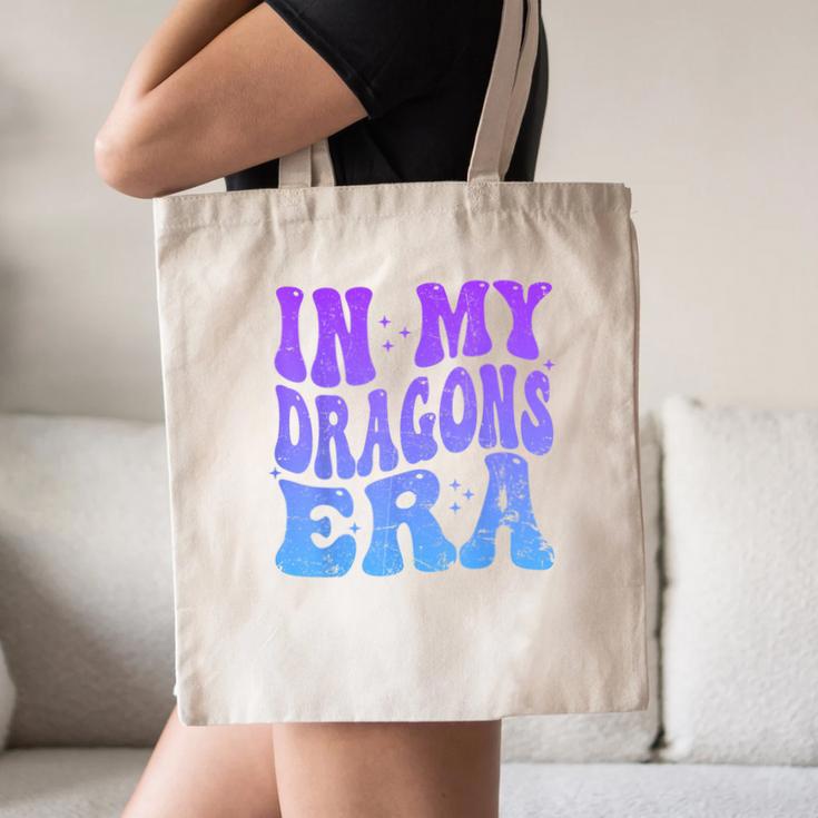 In My Dragons Era Back To School Spirit Game Retro Groovy Canvas Tote Bag In My Dragons Era Back To School Spirit Game Retro Groovy Canvas Tote Bag