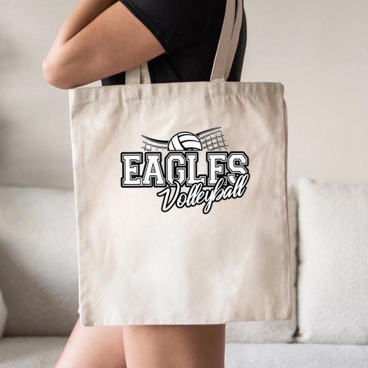 Eagles Volleyball Back To School Spirit Canvas Tote Bag Eagles Volleyball Back To School Spirit Canvas Tote Bag