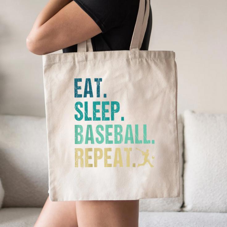 Eat Sleep Baseball Repeat Baseball Player Baseball Canvas Tote Bag Eat Sleep Baseball Repeat Baseball Player Baseball Canvas Tote Bag