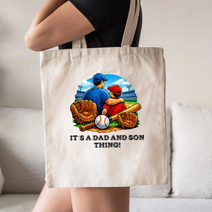 Father Son Baseball Father's Day Canvas Tote Bag Father Son Baseball Father's Day Canvas Tote Bag