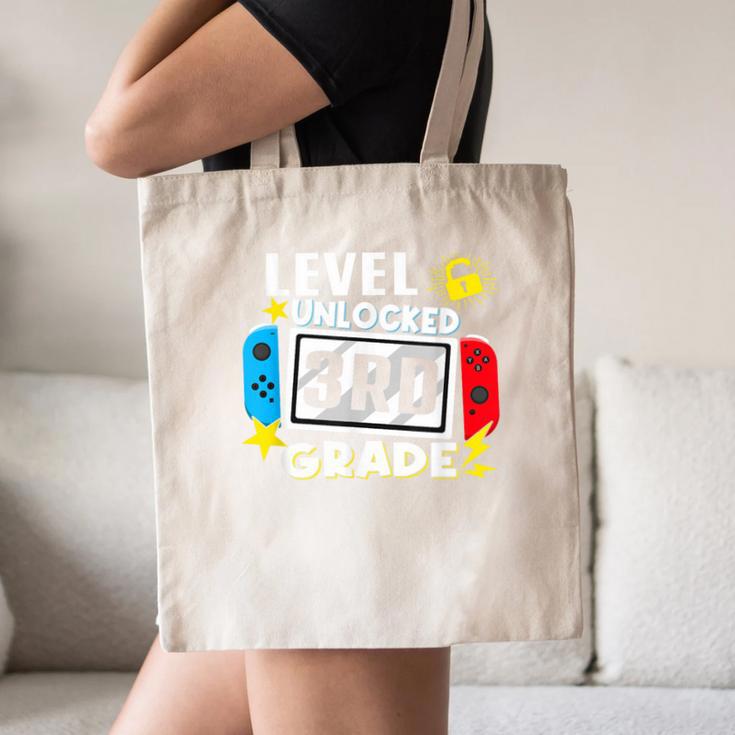 First Day Of 3rd Grade Level Unlocked Game Back To School Canvas Tote Bag