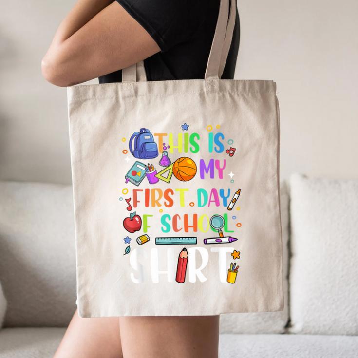 This Is My First Day Of School Boys Girls Kid Back To School Canvas Tote Bag This Is My First Day Of School Boys Girls Kid Back To School Canvas Tote Bag