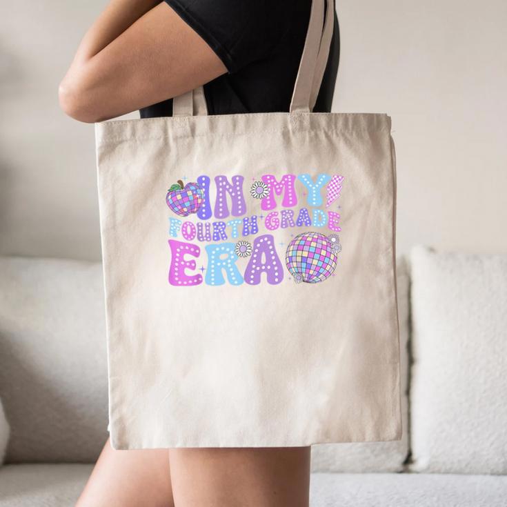 In My Fourth Grade Era Retro Back To School Disco Ball Canvas Tote Bag
