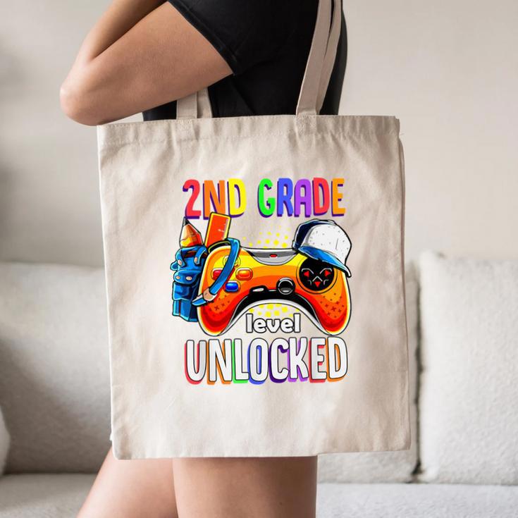 Gamer Back To School Gamepad 2nd Second Grade Level Unlocked Canvas Tote Bag Gamer Back To School Gamepad 2nd Second Grade Level Unlocked Canvas Tote Bag