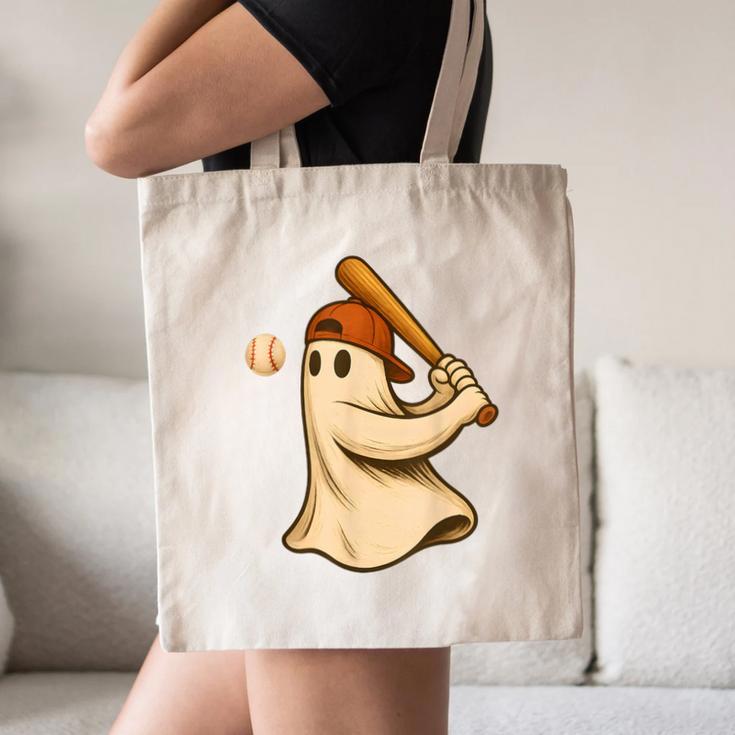 Ghost Baseball Halloween Costume Men Boys Kids Canvas Tote Bag Ghost Baseball Halloween Costume Men Boys Kids Canvas Tote Bag
