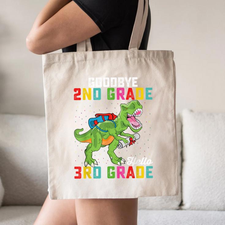 Goodbye 2nd Grade Hello 3rd GradeRex Back To School Canvas Tote Bag Goodbye 2nd Grade Hello 3rd GradeRex Back To School Canvas Tote Bag