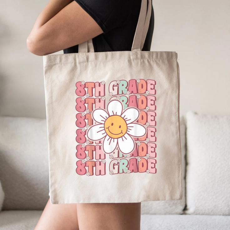Groovy 8th Grade Back To School First Day Of Eighth Grade Canvas Tote Bag Groovy 8th Grade Back To School First Day Of Eighth Grade Canvas Tote Bag