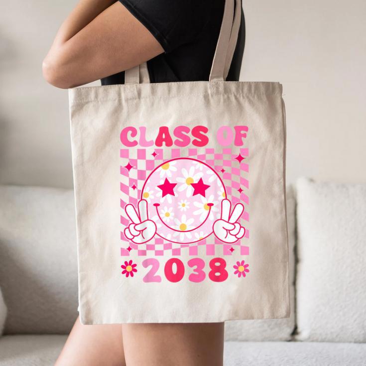 Groovy Class Of 2038 Grow With Me Smile Face Back To School Canvas Tote Bag Groovy Class Of 2038 Grow With Me Smile Face Back To School Canvas Tote Bag