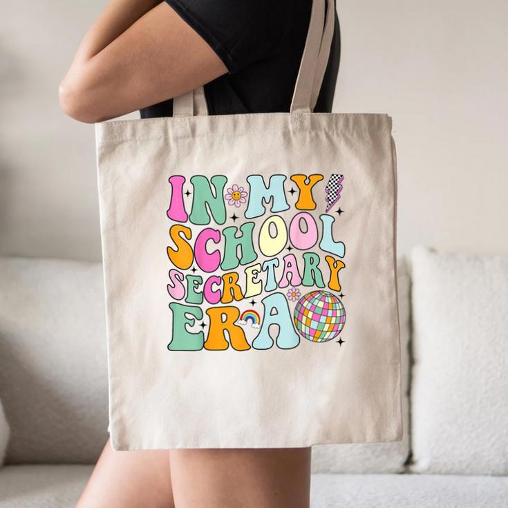 Groovy In My School Secretary Era Back To School Canvas Tote Bag Groovy In My School Secretary Era Back To School Canvas Tote Bag