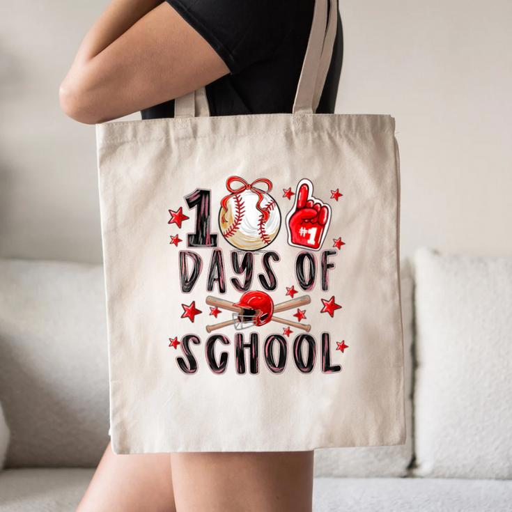 Happy 101 Days Of School Baseball Sports 100th Day Canvas Tote Bag Happy 101 Days Of School Baseball Sports 100th Day Canvas Tote Bag